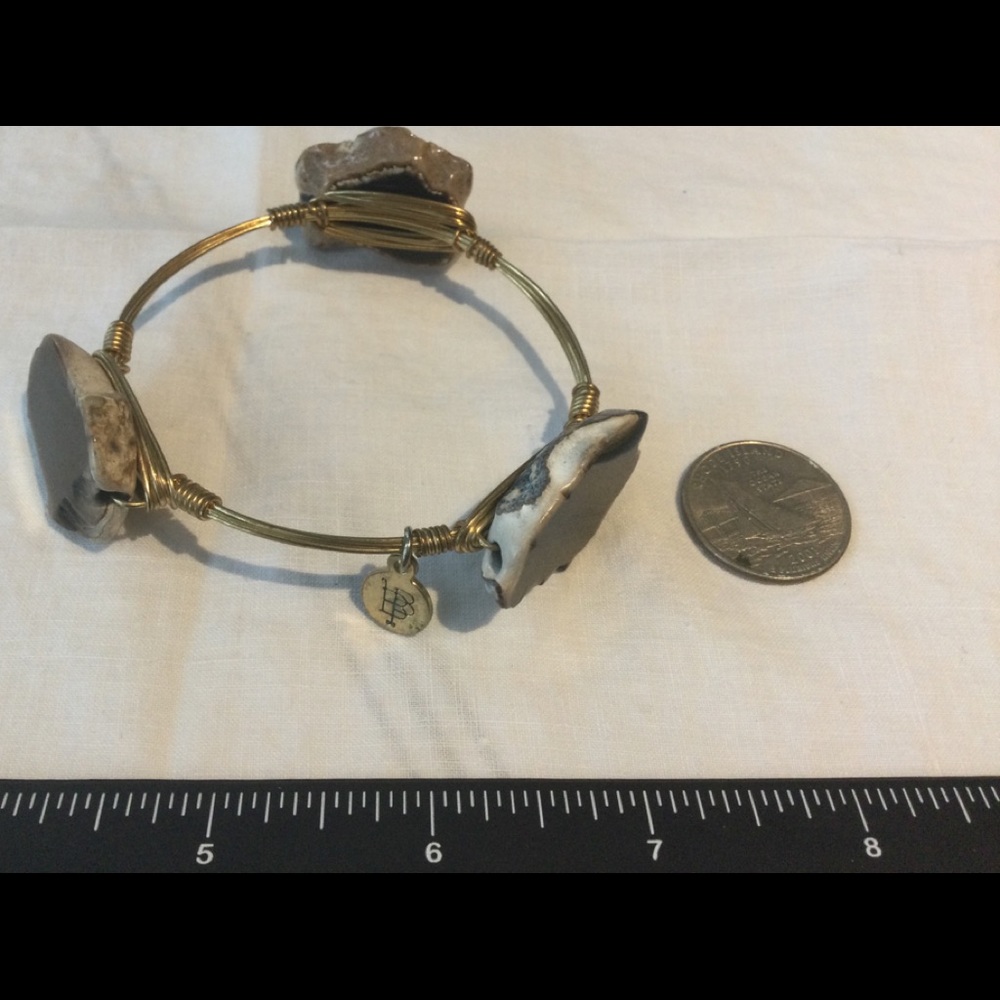 Bourbon & Bowties- BB - 3 Stone Wire Bangle